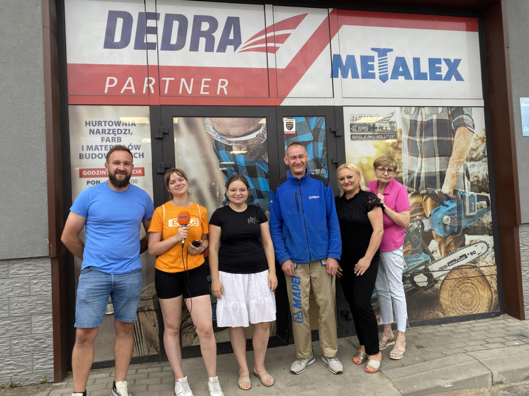 Wakacyjna wizyta radiowej ekipy w Hurtowni Metalex