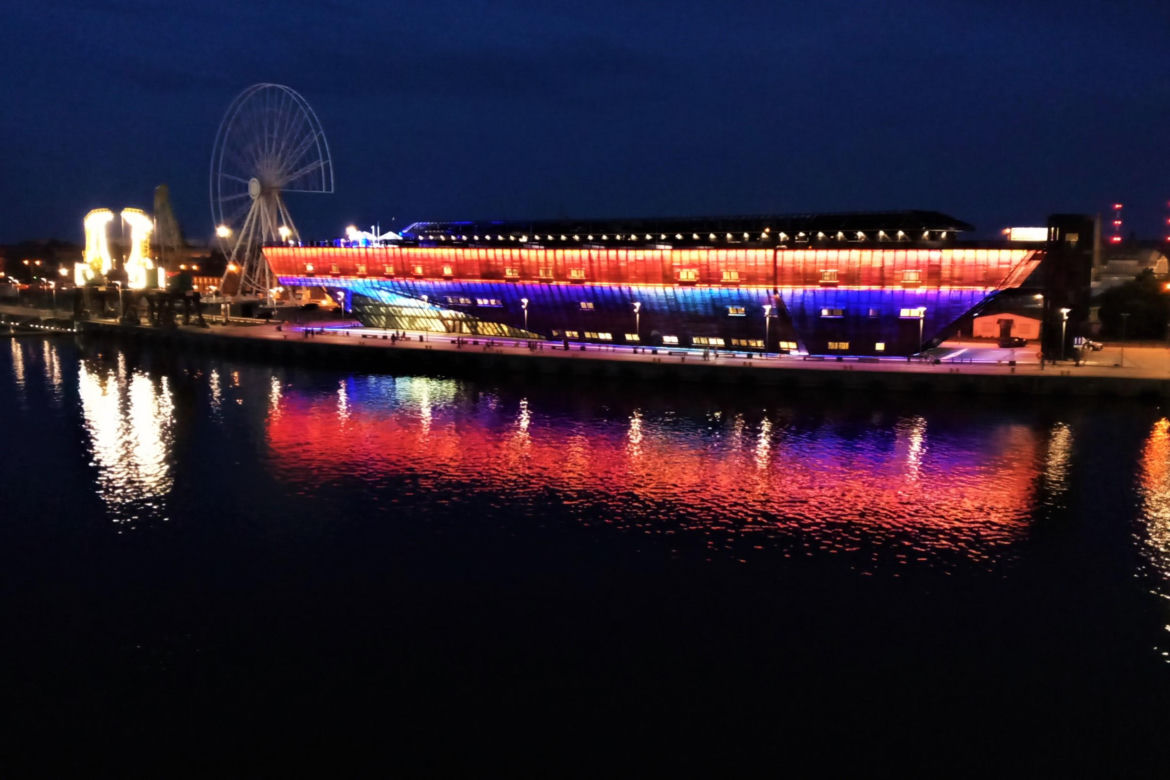 Iluminacja Morskiego Centrum Nauki
