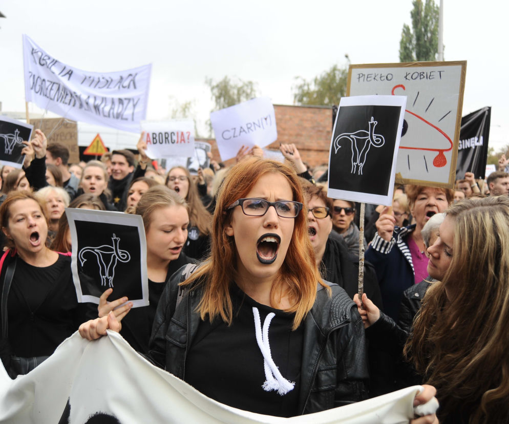 CZARNY PROTEST W WARSZAWIE.