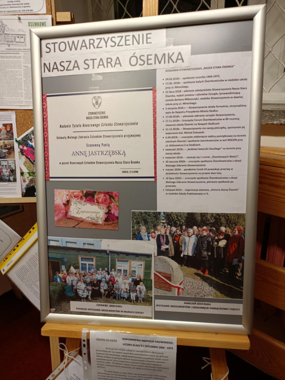 Sala Tradycji Starej Ósemki mieści się w Szkole Podstawowej nr 9 w Siedlcach
