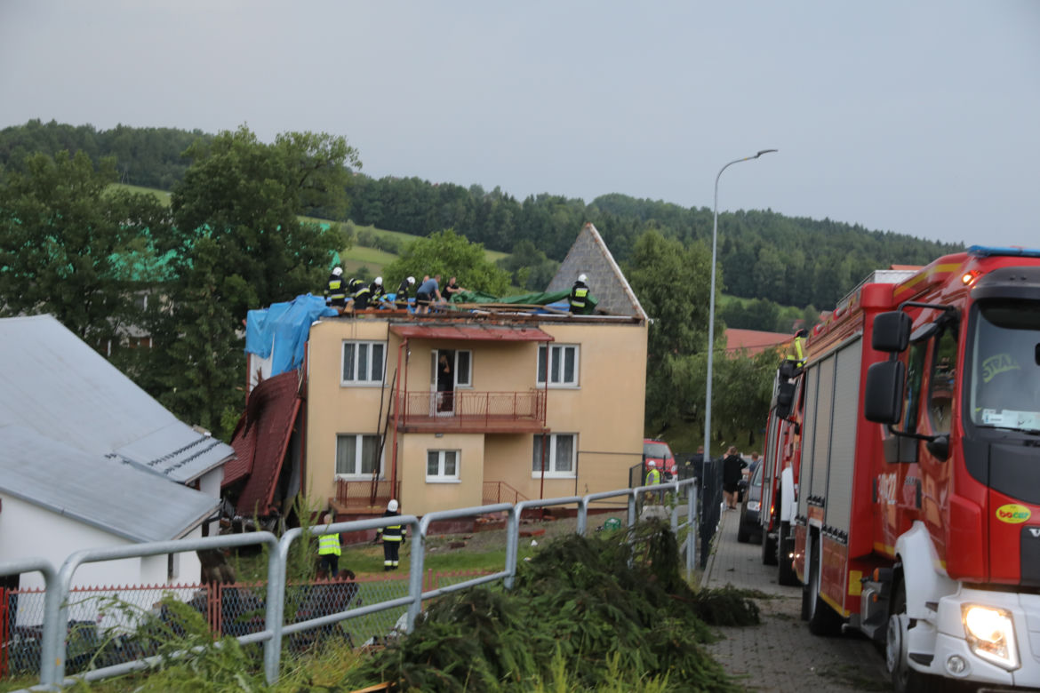 Trąba powietrzna spustoszyła okolice Nowego Sącza