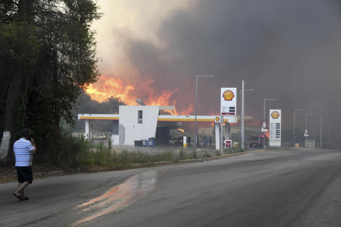 Pożary w Grecji
