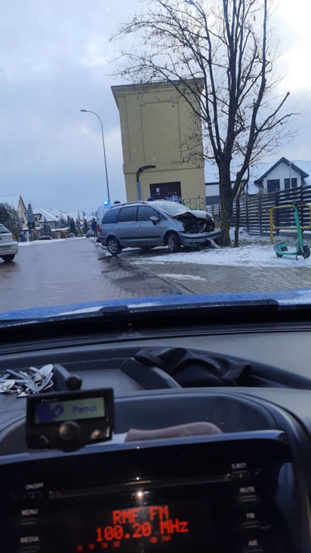 Wypadek na ul. Mościckiego w Białymstoku