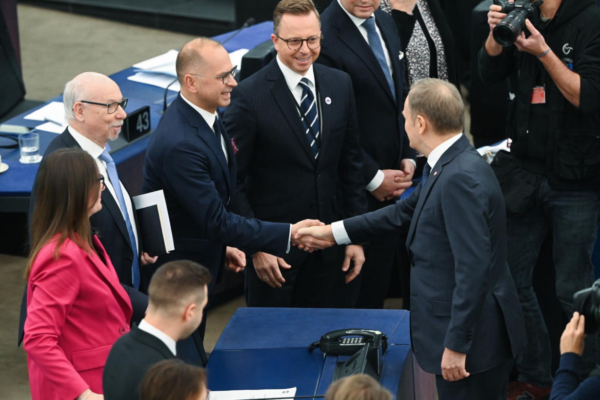Wystąpienie Tuska w Parlamencie Europejskim