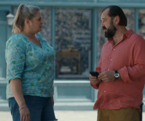 Barwy szczęścia, odcinek 3287. Aldona (Elżbieta Romanowska), Borys (Jakub Wieczorek)