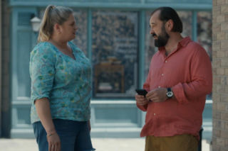 Barwy szczęścia, odcinek 3287. Aldona (Elżbieta Romanowska), Borys (Jakub Wieczorek)