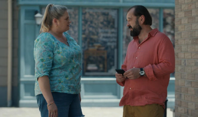 Barwy szczęścia, odcinek 3287. Aldona (Elżbieta Romanowska), Borys (Jakub Wieczorek)