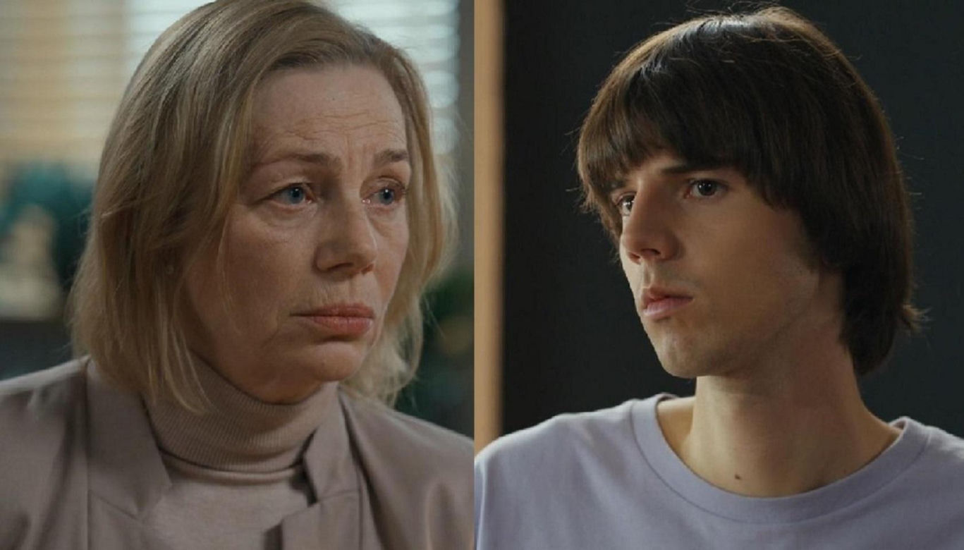 Barwy szczęścia, odcinek 3184. Wanda (Maja Barełkowska), Wiktor (Grzegorz Kestranek)