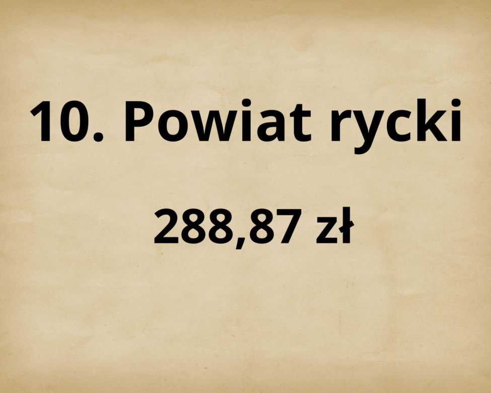 TOP 10 najbogatszych powiatów w woj. lubelskim