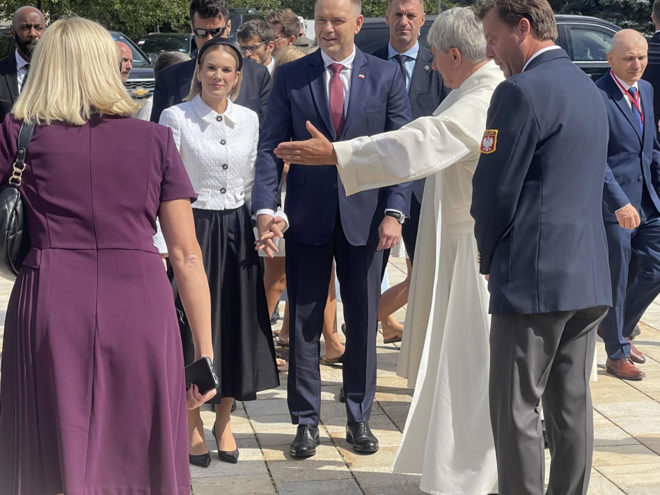 Karol Nawrocki z małżonką w USA. Tak przyjęto ich w Doleystown