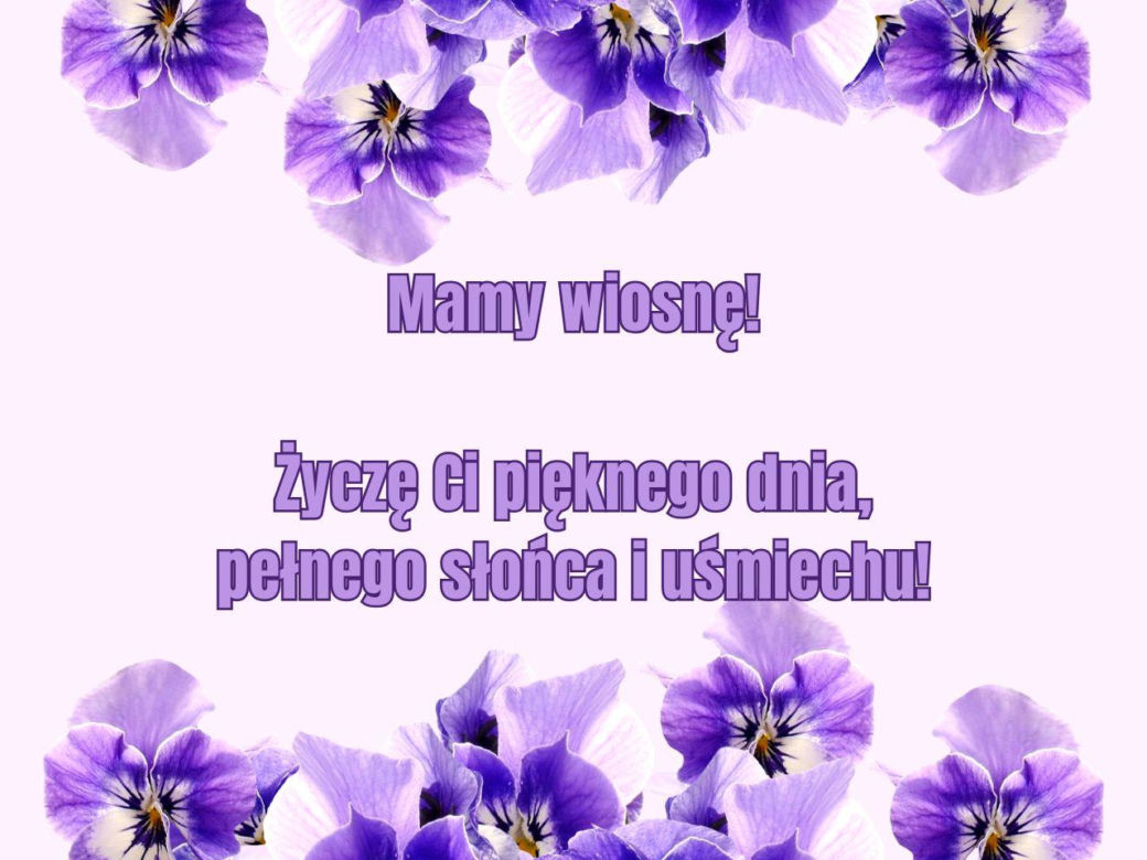 Dzień wiosny - kartki z życzeniami