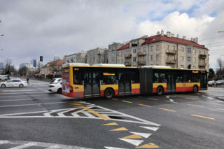 Skrzyżowanie ulic Grójeckiej, Wawelskiej i Kopińskiej w Warszawie