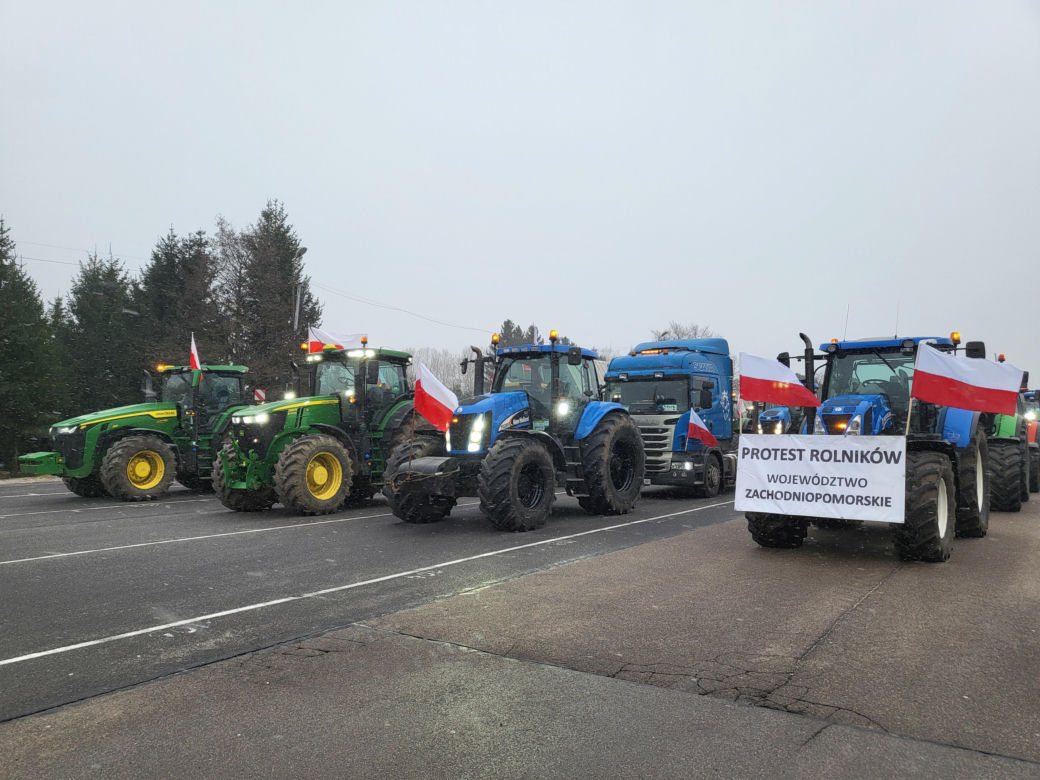 Protest rolników w Koszalinie