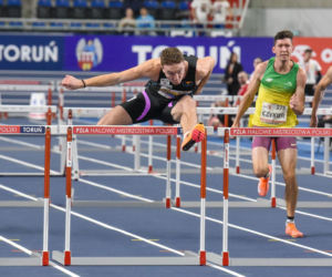 Halowe mistrzostwa Polski w Kujawsko-Pomorskiej Arenie Toruń. Zdjęcia kibiców i zawodników