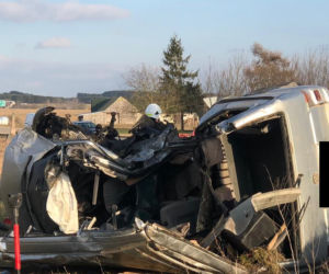 Wypadek śmiertelny w miejscowości Dulkowszczyzna. Nie żyją dwie osoby [ZDJĘCIA]