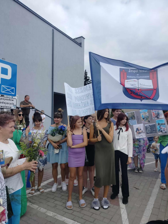 Powitanie Oliwii Rusoń w Radzyniu Chełmińskim