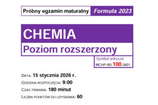 Matura próbna chemia 2026 - arkusze CKE i poprawne odpowiedzi. Jak wyglądał egzamin 15.01.2025?