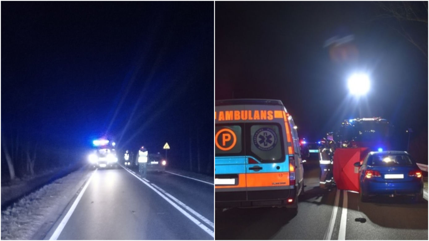 Kobieta i mężczyzna zginęli na drodze! Koszmar pod Działdowem [ZDJĘCIA]