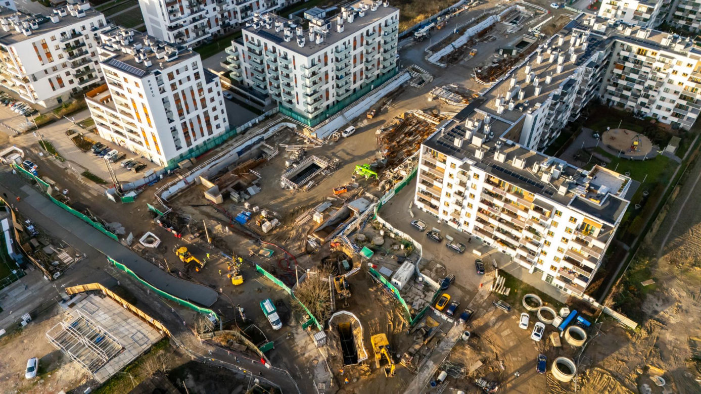 Budowa stacji Chrzanów w grudniu 2024