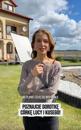 Karolina Ludwiniak na planie "Rancza"