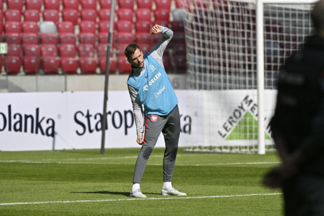 Trening reprezentacji Polski przed meczem ze Szwecją