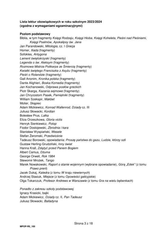 Matura 2024: język polski rozszerzony. ARKUSZ CKE NOWA FORMUŁA 2023