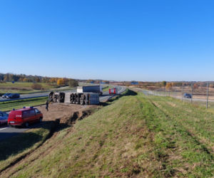 Wypadek na A4 koło Tarnowa