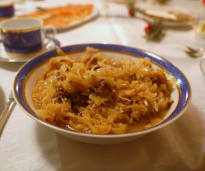 Bigos wigilijny z grzybami