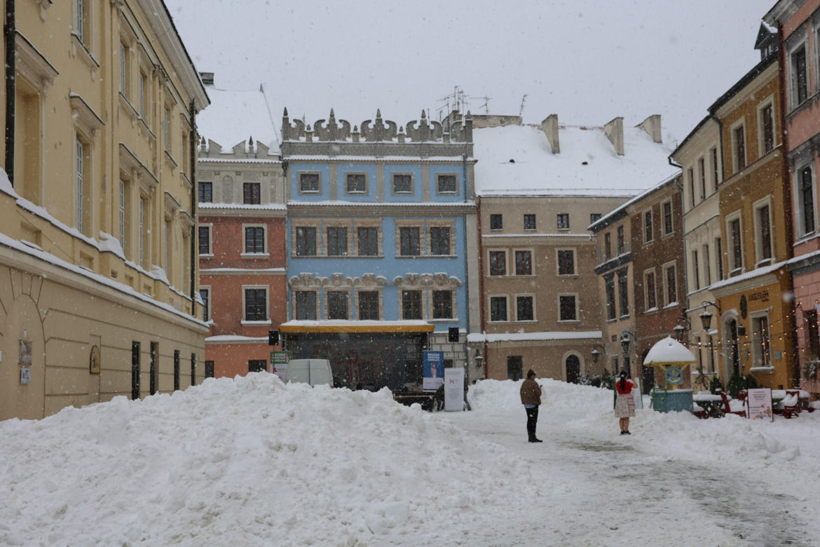 Śnieżyca w Lublinie