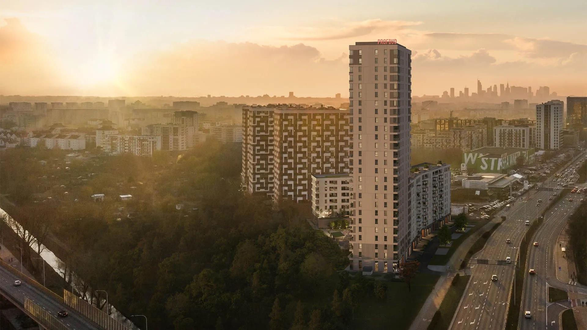 Wizualizacja Mocha Tower w Warszawie