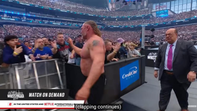 Brock Lesnar we łzach pożegnał się z kibicami