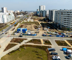 Park nad Południową Obwodnicą Warszawy w marcu 2026 r.