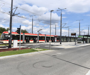 Tramwaje na alei Adamowicza [ZDJĘCIA]