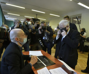 Wybory 2020 Jarosław Kaczyński zagłosował z sobowtórem