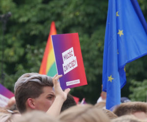 Protest przeciw przemocy w Białymstoku