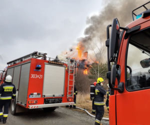 Pożar w Kotowicach pod Wrocławiem