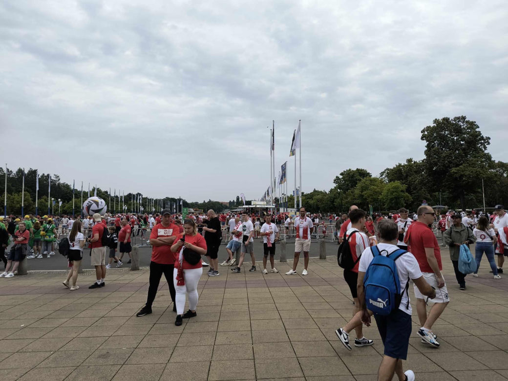 Euro 2024. Kibice przed meczem Polska - Austria w Berlinie