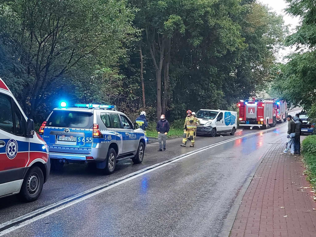 Kolizja w Pawłowie