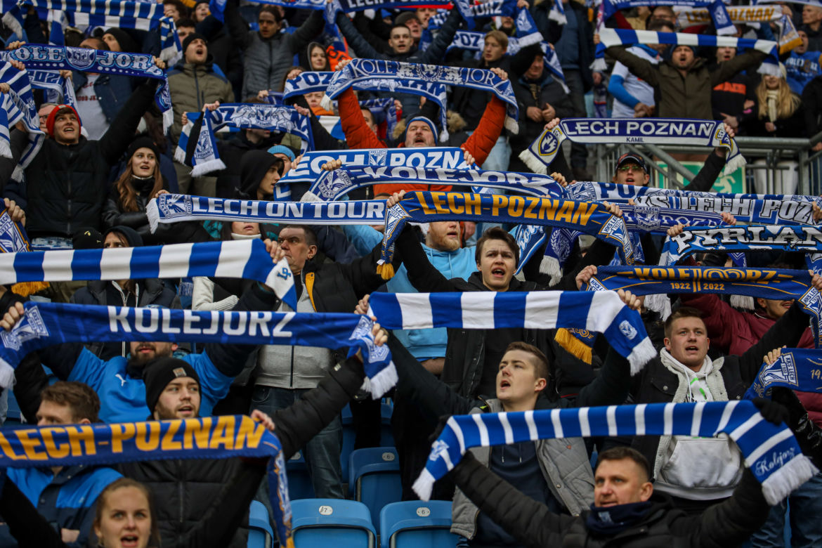 Tak bawili się kibice na meczu Lech Poznań - Pogoń Szczecin