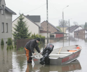 Powódź na Śląsku - wieś Bieruń