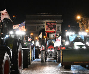 Protestyrolników w Paryżu