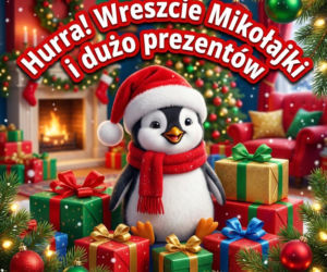 Kartka z życzeniami na Mikołaja