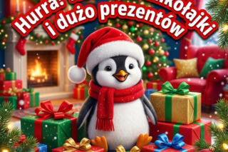 Kartka z życzeniami na Mikołaja