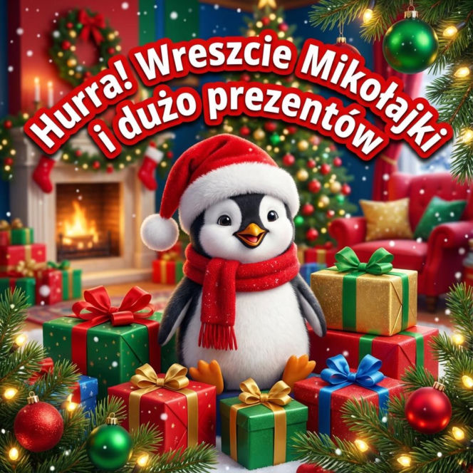Kartka z życzeniami na Mikołaja