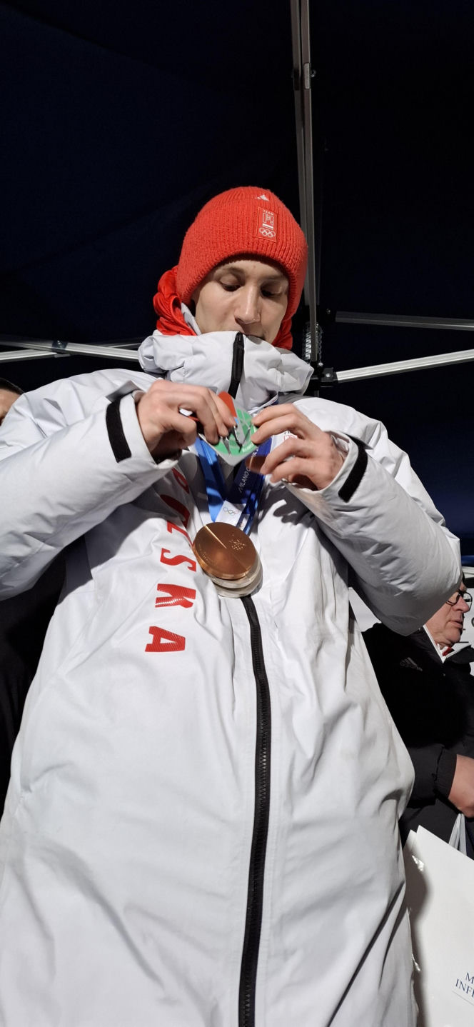 Powitanie Kacpra Tomasiaka w Bystrej 18.02.2026