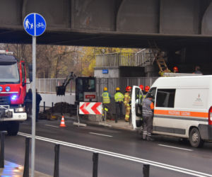 Awaria rury z gazem. Most Śląsko-Dąbrowski zamknięty