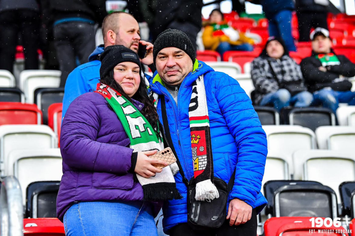 Kibice na meczu Zagłębie Sosnowiec - GKS Katowice