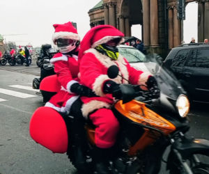 Motomikołaje przejechały ulicami Szczecina