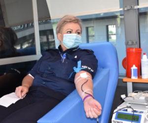 Mundurowi z Kalisza oddali cząstkę siebie! Udało się zebrać blisko 10 litrów krwi! [ZDJĘCIA]