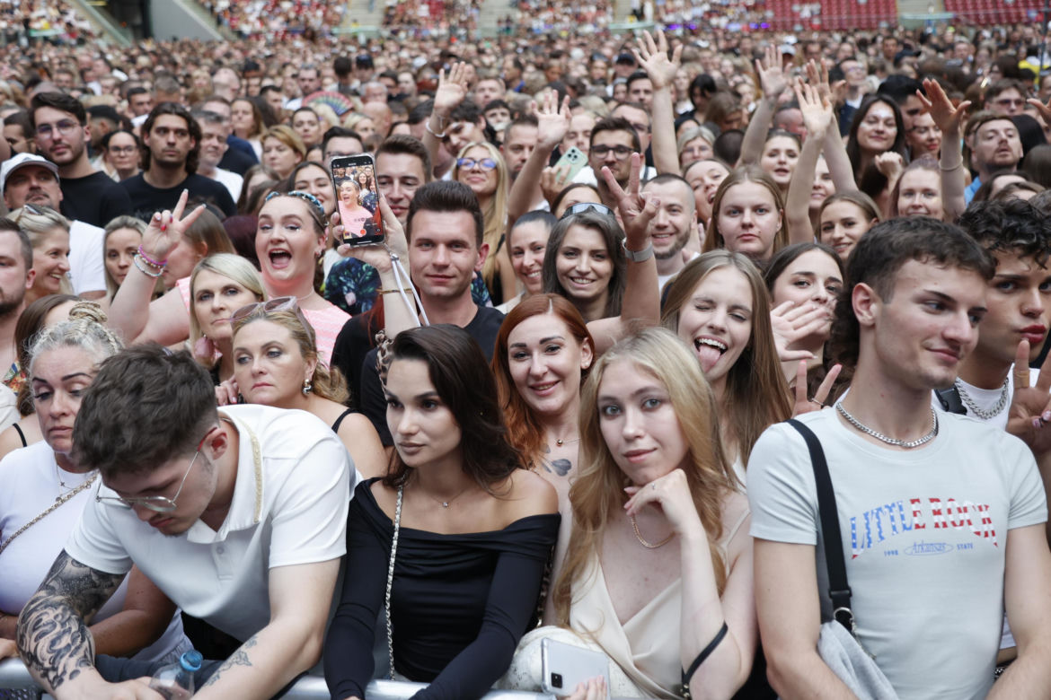 Koncert Jennifer Lopez w Warszawie (25.07.2025) - część druga. Organizatorem koncertu jest Prestige MJM